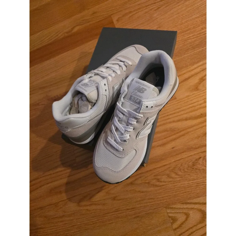 NEW Balance 574 Core CLASSIC - NIMBUS - SUEDE size women 7 men  5.5 new with box